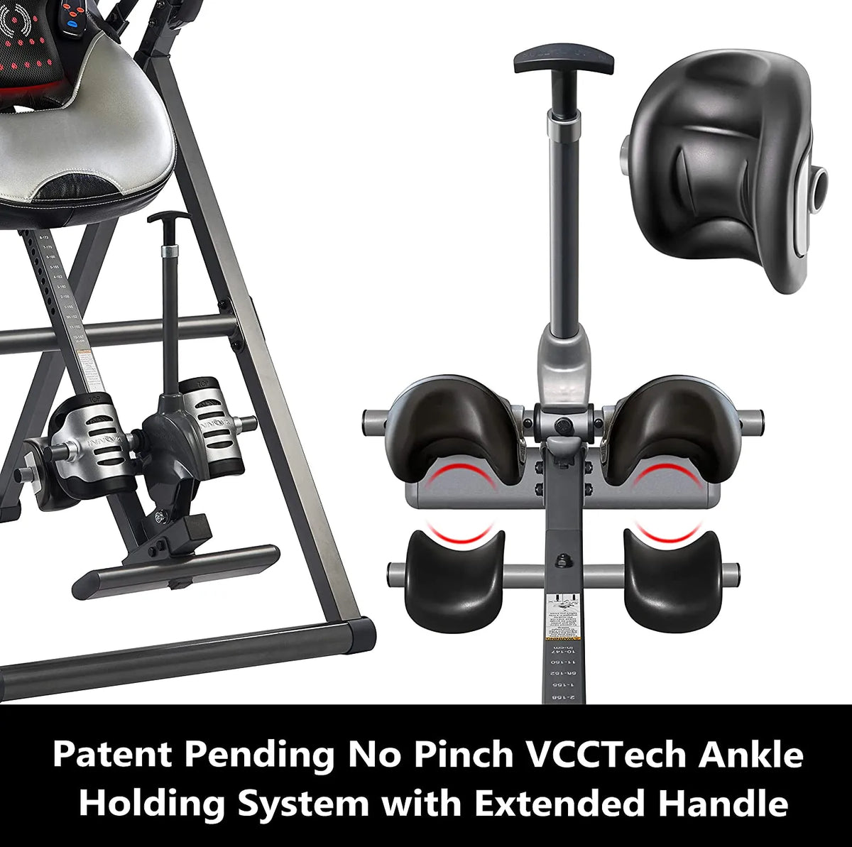 HEALTH AND FITNESS Advanced Heat And Massage Inversion Table - sgtnighsdesigns