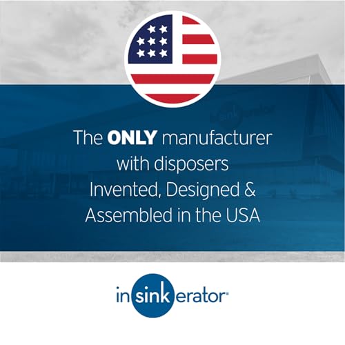 Garbage Disposal, 1/2 HP Continuous Feed, Compact Design, Quick Lock Installation