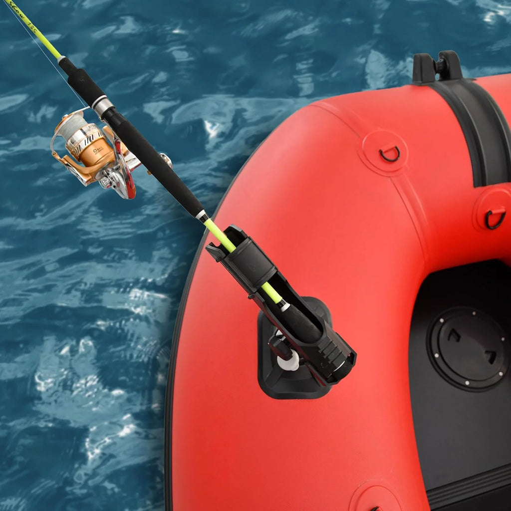 Inflatable Dinghy Fishing Boat, 8'5, 3-Person, Red/Black, Aluminum Floor - BT85RBK