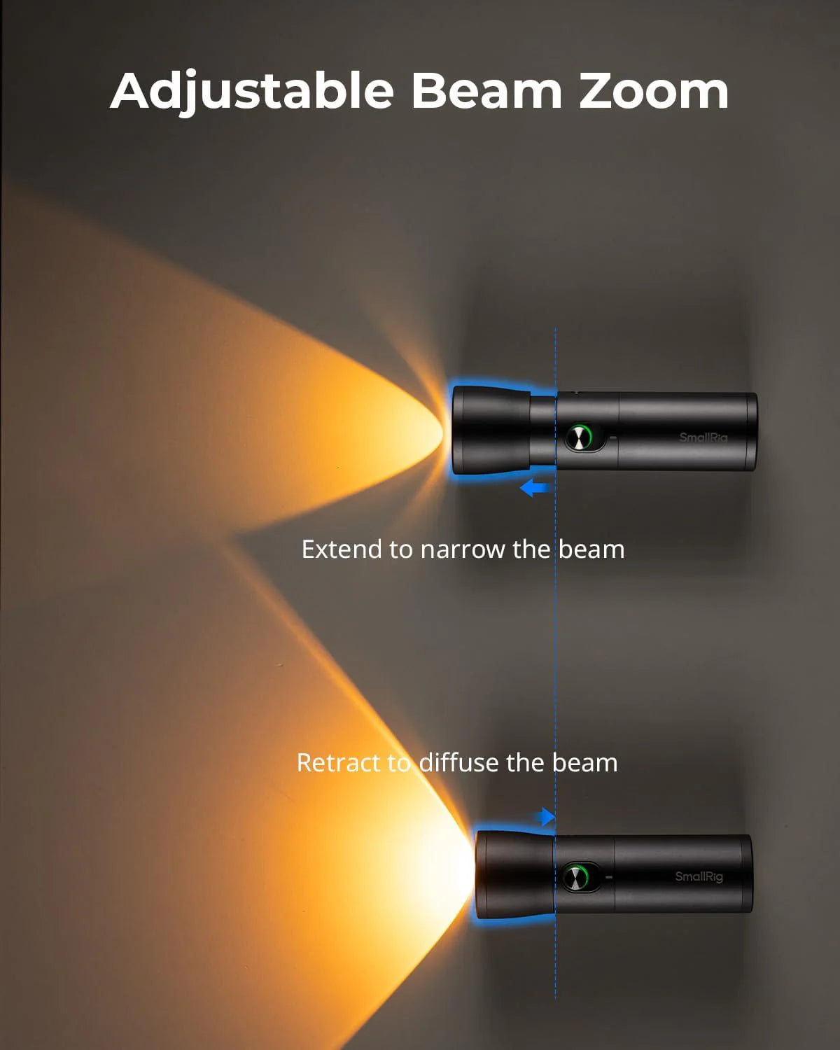 RGB LED Photography Flashlight, 4 Color Portable Fill Light - 10W