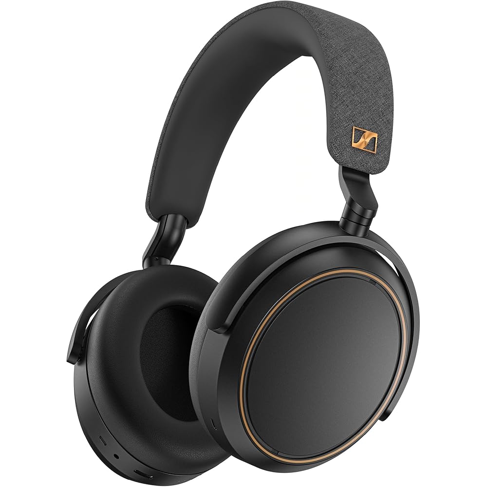 Sennheiser Wireless Over-Ear Headphones, Black/Copper, 60h Battery Life - Momentum 4