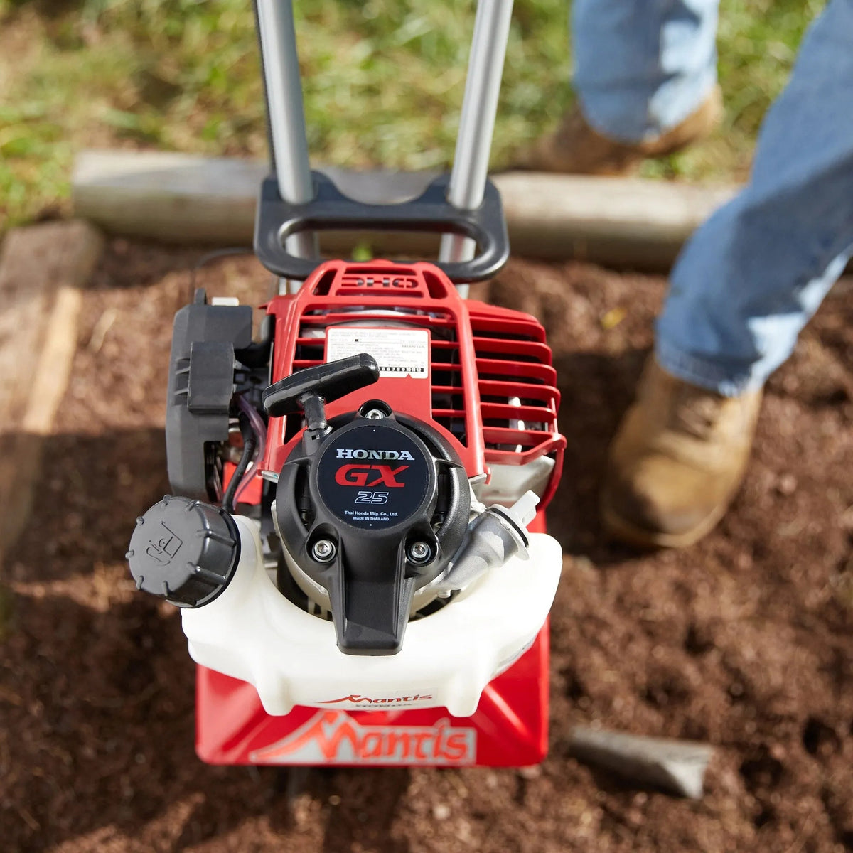 25cc 9-Inch Front-Tine Forward-Rotating Mini Tiller Cultivator