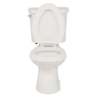 Glacier Bay 2-Piece 1.28 GPF High Efficiency Single Flush Elongated Toilet - White