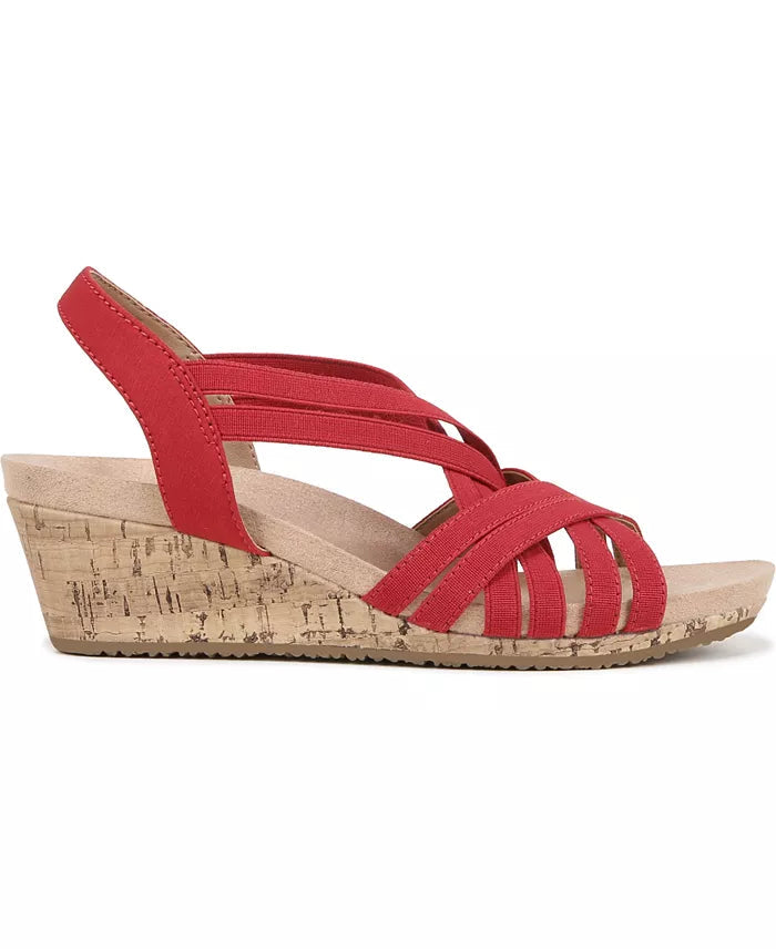 Women's Strappy Open-Toe Platform Wedge Sandals - 1.75-Inch Heel, 0.75-Inch Platform