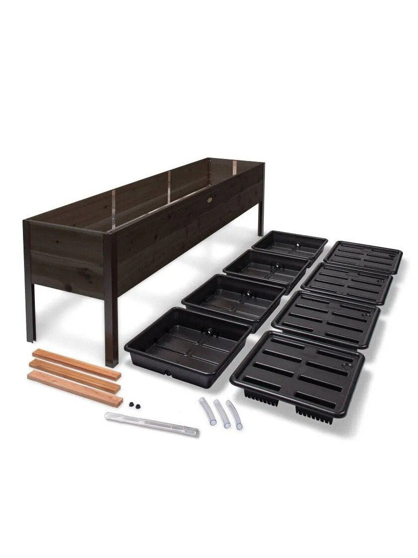 Watering Eco-Stained Elevated Planter Box