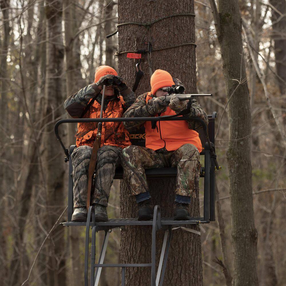 21-Foot 2-Person Ladder Treestand With Adjustable Shooting Rail
