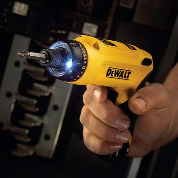8V MAX Cordless Gyroscopic Screwdriver with Adjustable Handle, (2) 1.0Ah Batteries, Charger, and Bag