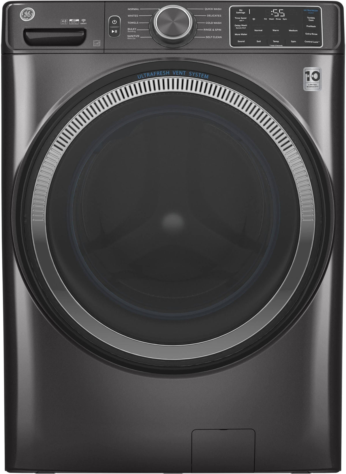 4.8 Cu. Ft. Front Load Washer - GFW550SPNDG