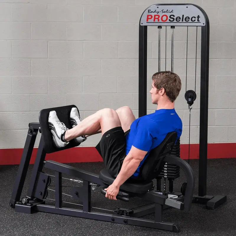 Body-Solid Pro Select Leg Press Machine, 310 Lb Rubber Footplate - GLP STK/3