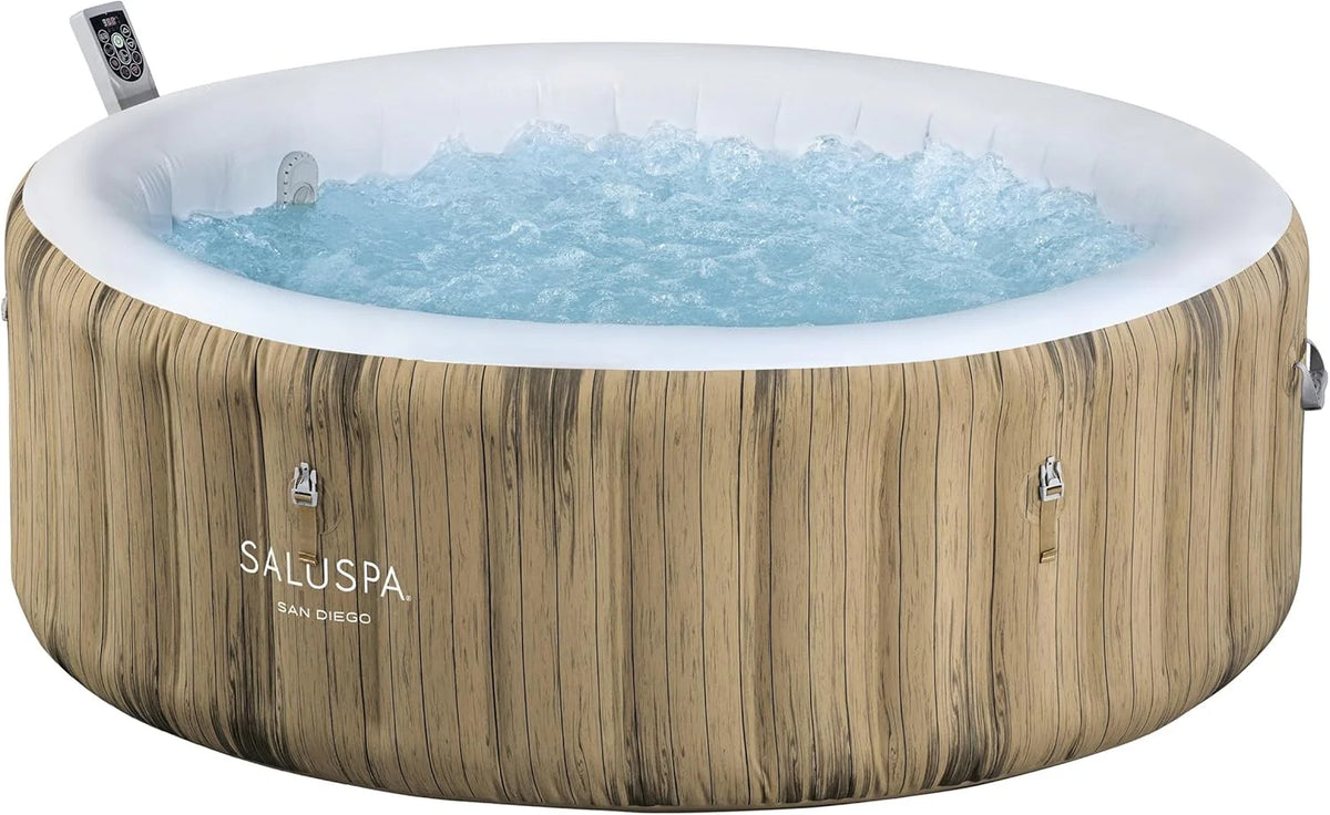 Bestway SaluSpa Miami Inflatable Hot Tub Spa, 71 x 26 in, 2-4 Person, Black - 60104E