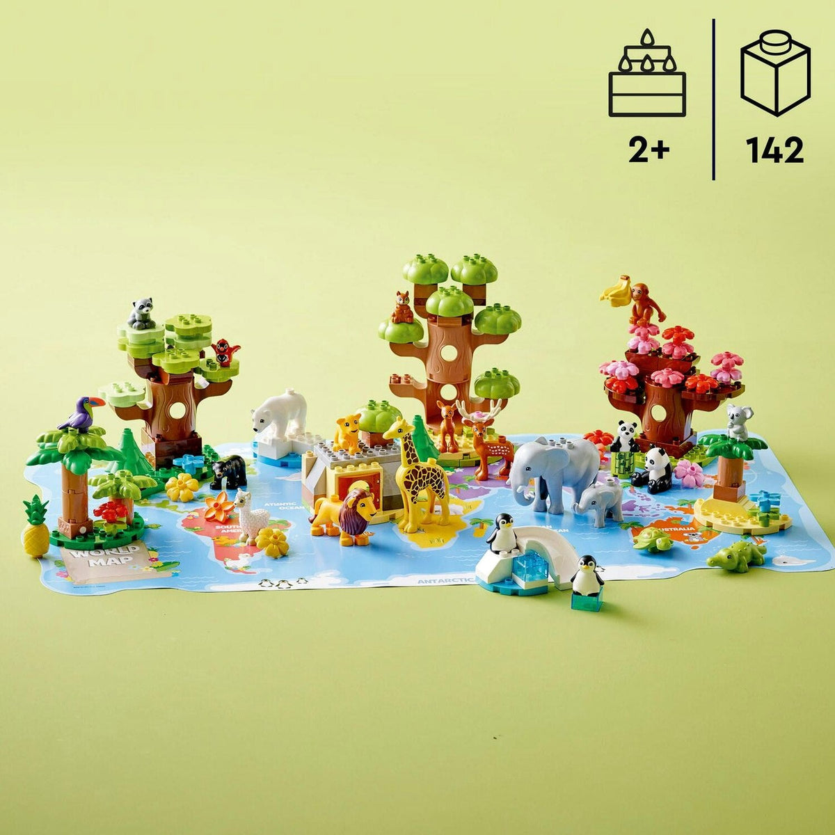 DUPLO Wild Animals of the World 10975 Building Toy Set (142 Pieces)