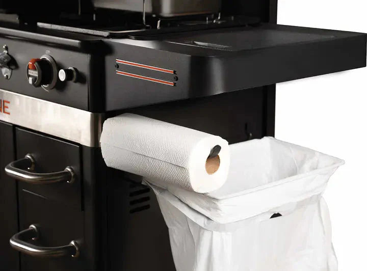 Blackstone Outdoor Griddle Station With Air Fryer Combo, Two Burners, Stainless Steel, 28 inch, Black - 1962