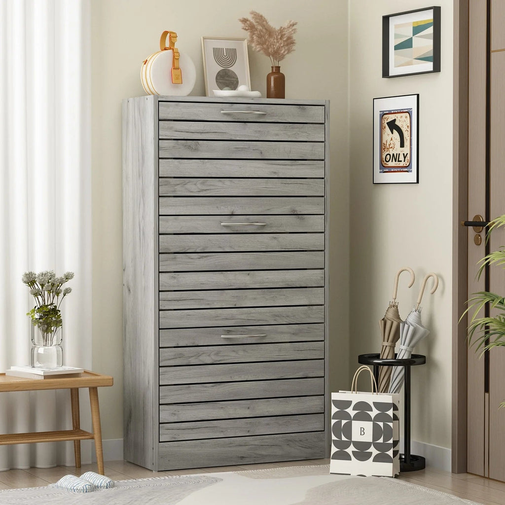 Modern Flip-Down Shoe Storage Cabinet
