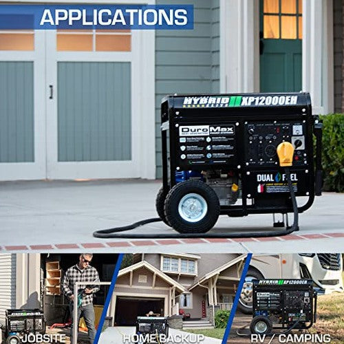 XP12000EH Dual Fuel Generator – 12,000W Gas/Propane, 457cc 4-Stroke Engine, EPA/CARB Compliant