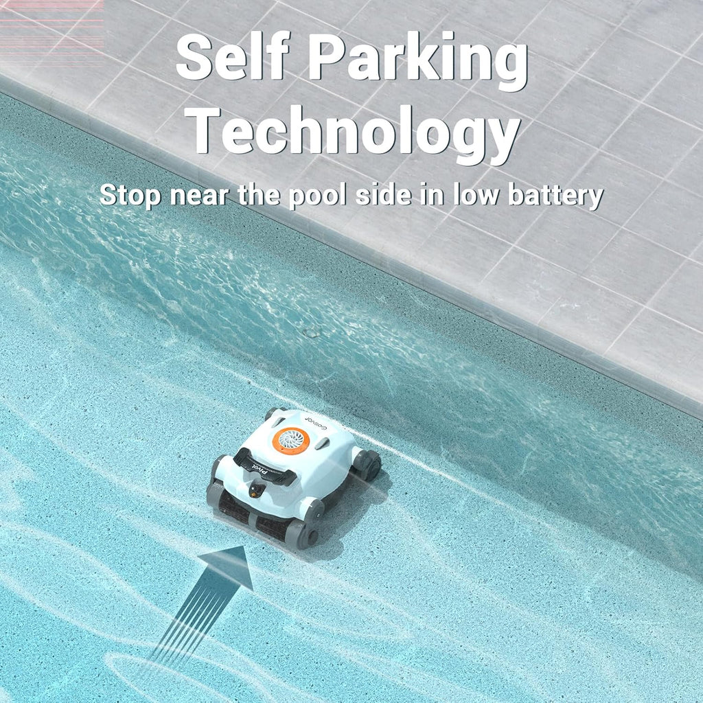 Cordless Robotic Pool Cleaner With Automatic Wall Climbing