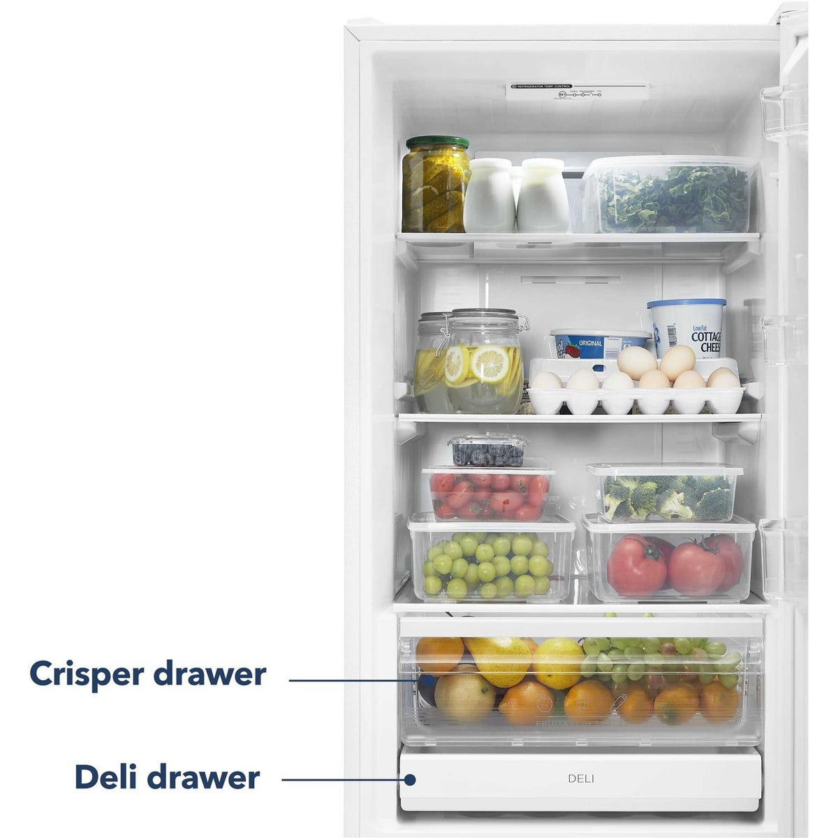 Insignia Bottom Mount Refrigerator 11.5 Cu. Ft. - White