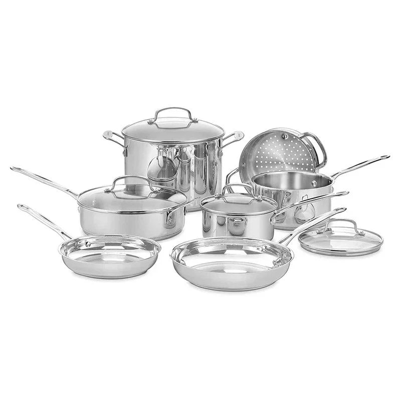 Stainless Steel 11-Piece Cookware Set - 77-11G