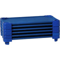 Sprogs Stackable Daycare Cots, 52-Inch, 6-Pack, Blue