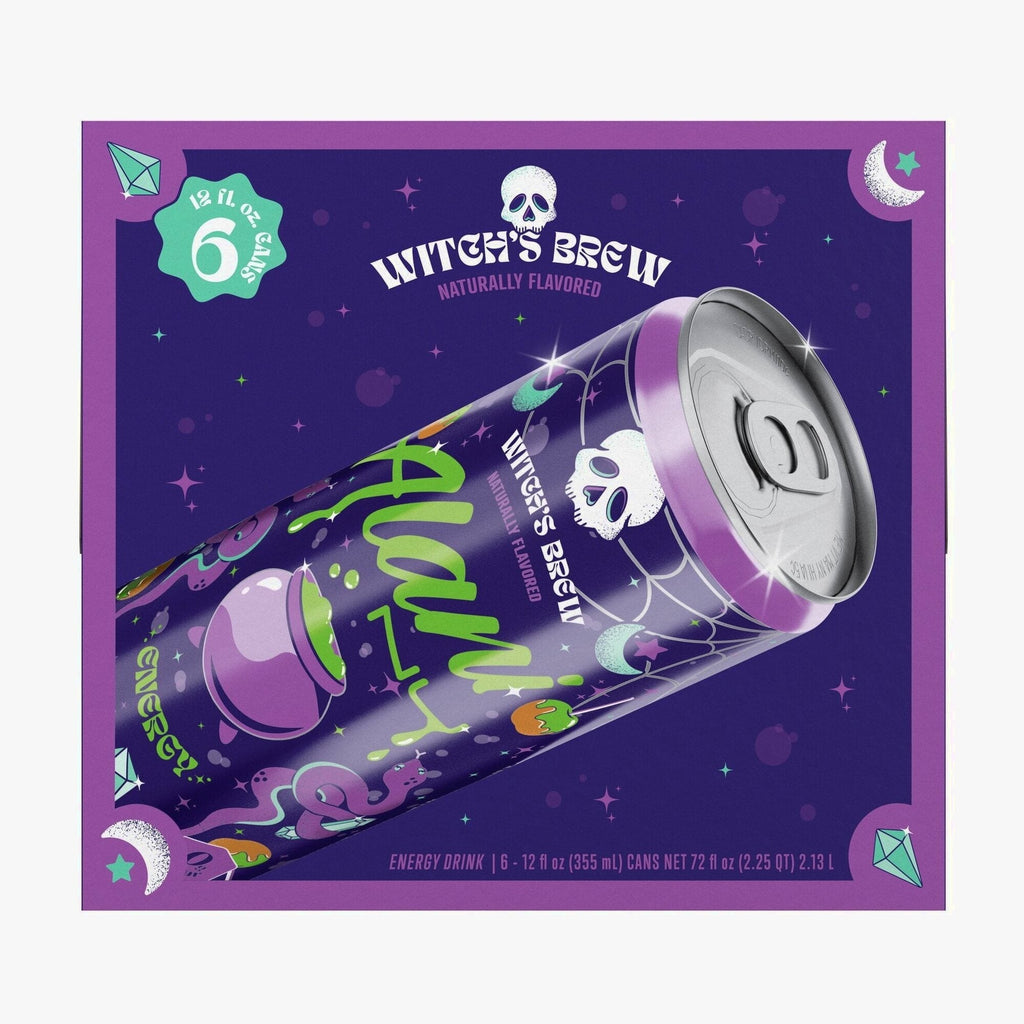 Sugar Free Energy Drink, Witch's Brew, 12oz Cans (6 Pack)