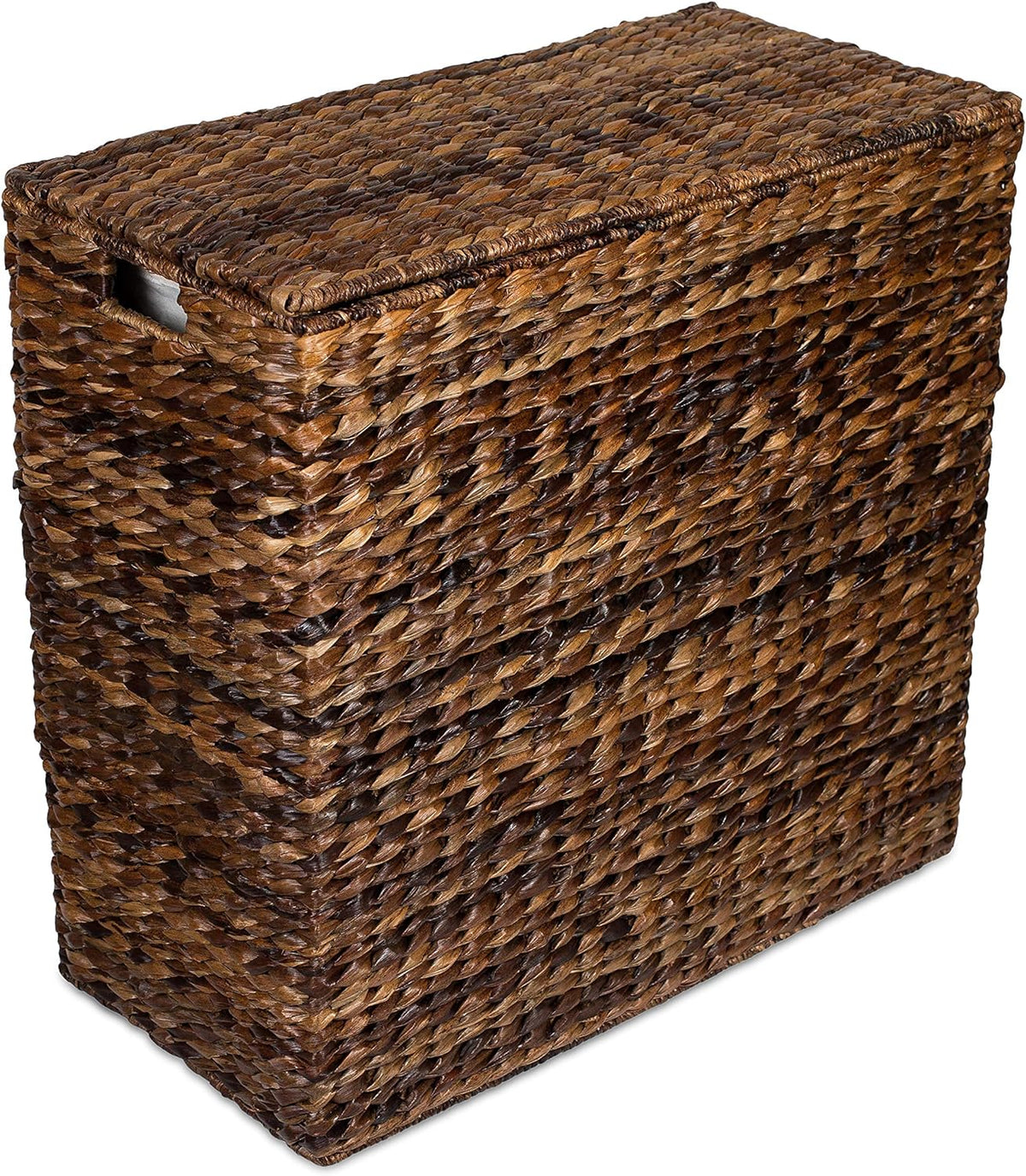 Sofia + Sam Oversized Divided Seagrass Hamper With 2 Canvas Liners, 28 x 14 x 27 Inches - 4602