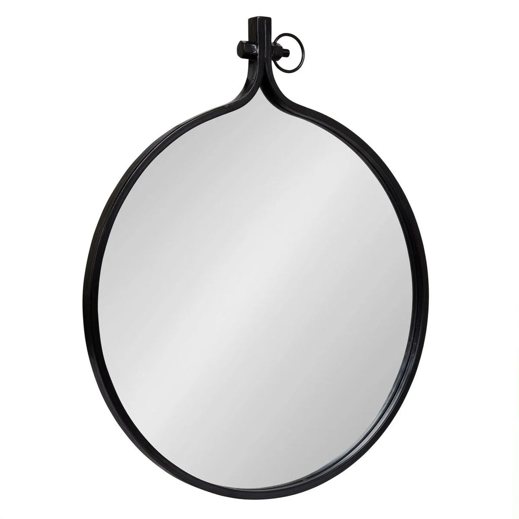 Modern Round Wall Mirror With Decorative Metal Frame