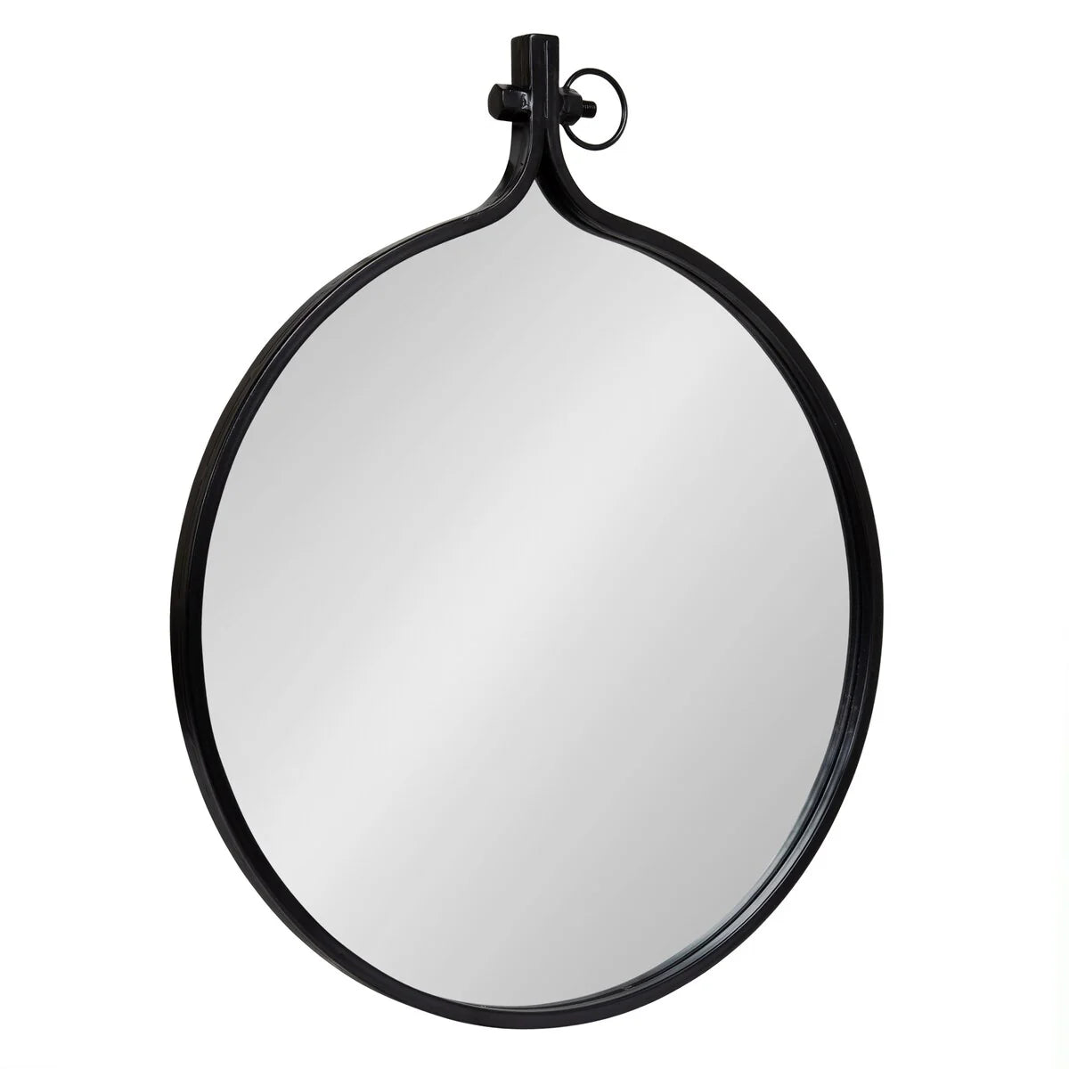 Modern Round Wall Mirror With Decorative Metal Frame