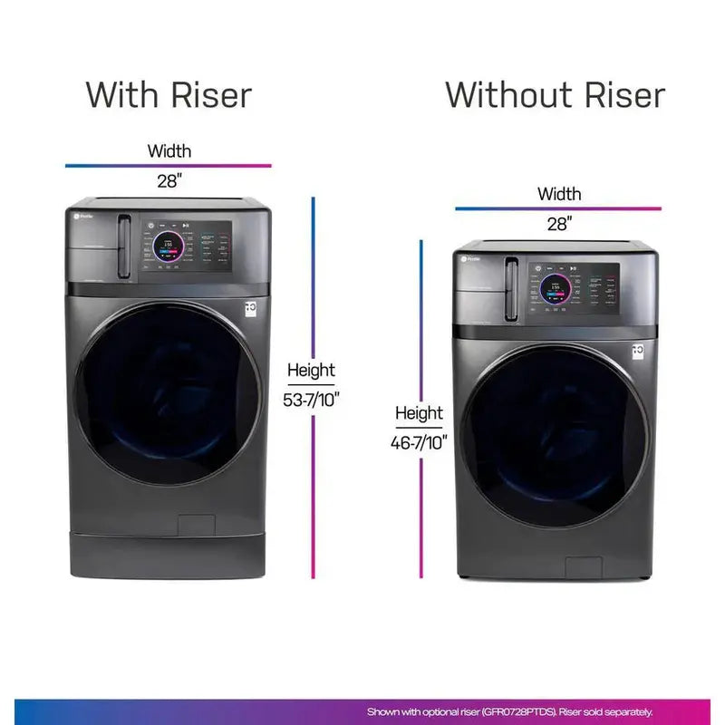 GE Profile Washer-Dryer Combo, 4.8 Cu. Ft., Carbon Graphite Finish