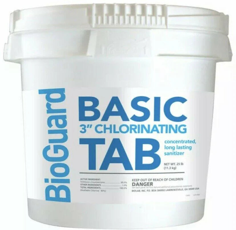 BioGuard Basic Chlorinating Tablets, 3 in, 25 lb - BIO22512