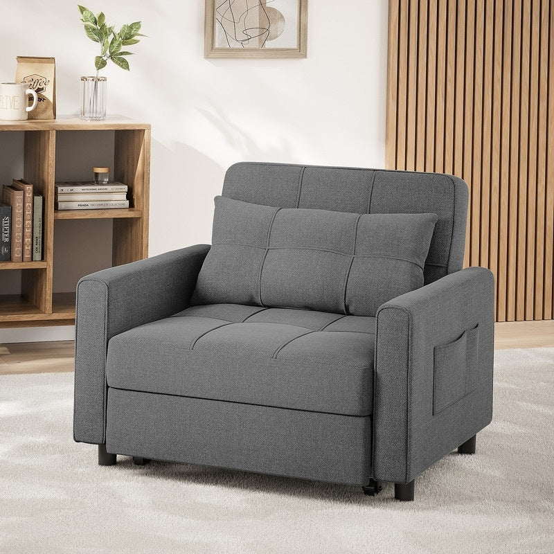 3-in-1 Adjustable Pull-Out Sleeper Sofa Bed With 330 Pounds Capacity