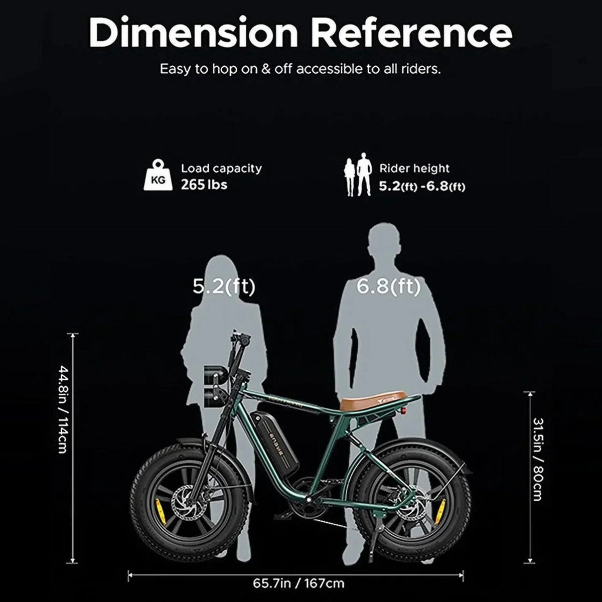 1000W Electric Bike for Adults, Retro-Style, 28mph, 94 Miles Range, 20′′x4.0′′ Fat Tires, Full Suspension, UL Certified