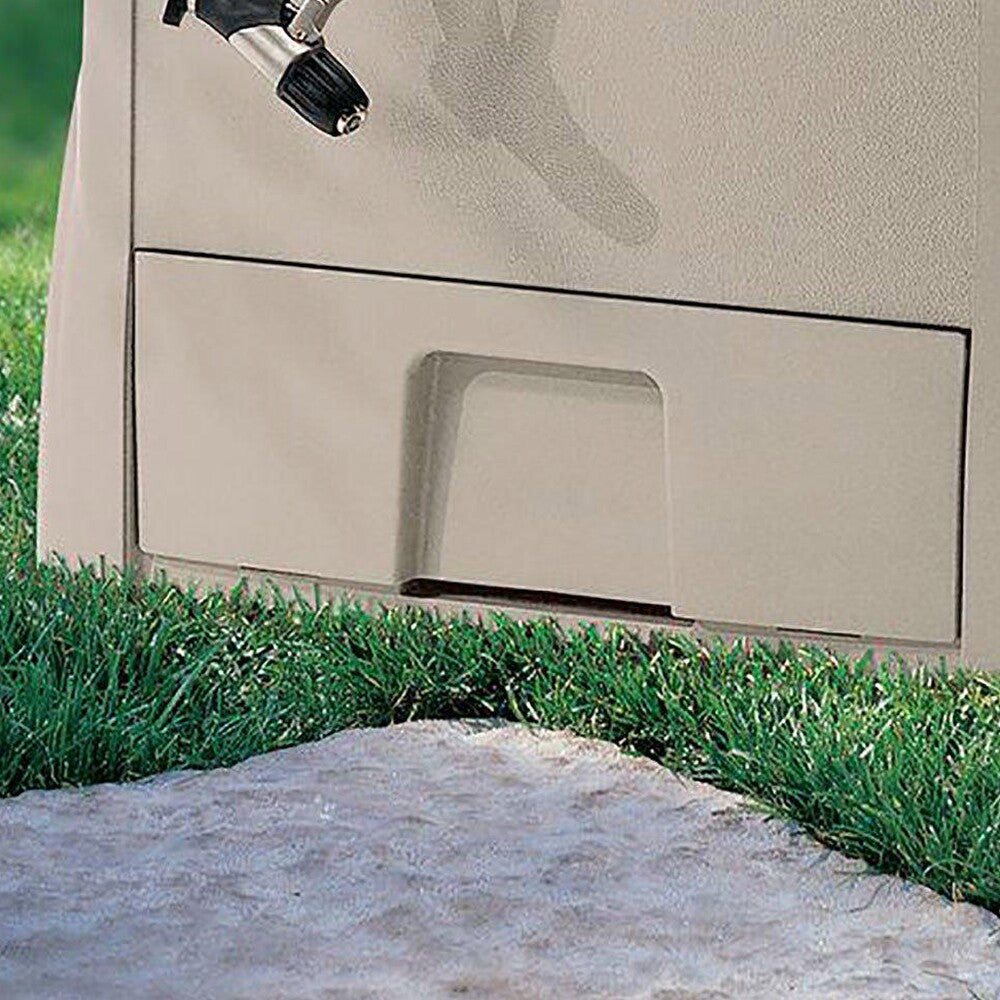Suncast 100 ft. Powerwind Auto Power Rewind Hose Reel, Light Taupe