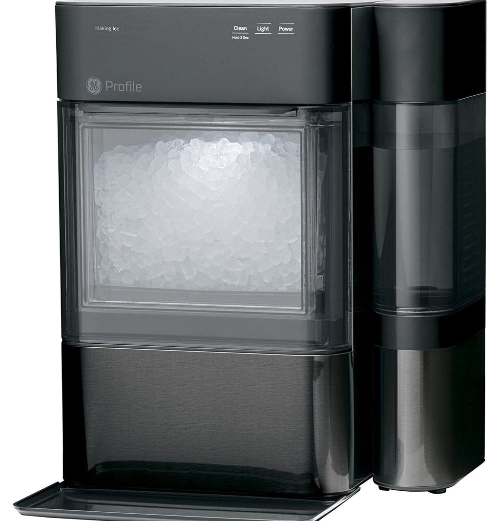 GE Profile Opal 2.0 | Countertop Nugget Ice Maker | Ice Machine with WiFi Connectivity | Smart Home Kitchen Essentials | Black Stainless