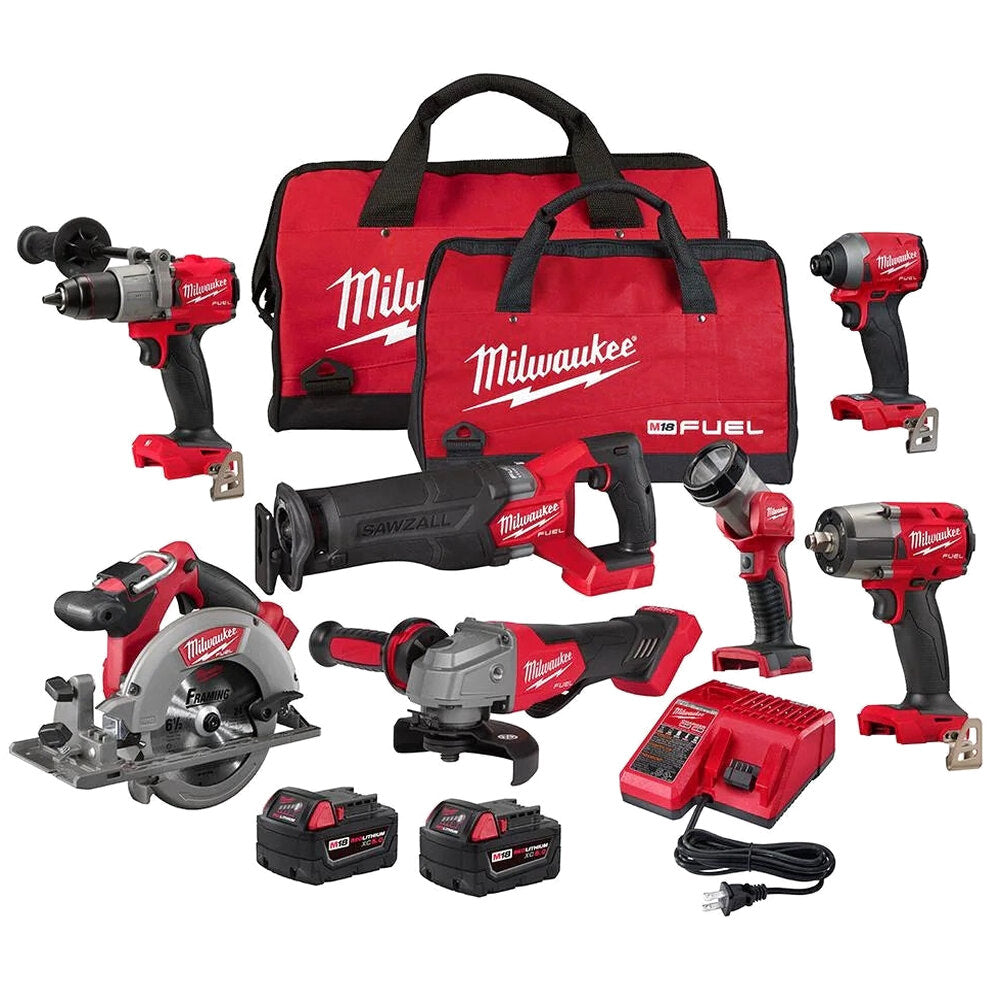 18V M18 FUEL Lithium-Ion Brushless Cordless 7-Tool Combo Kit 5.0 Ah