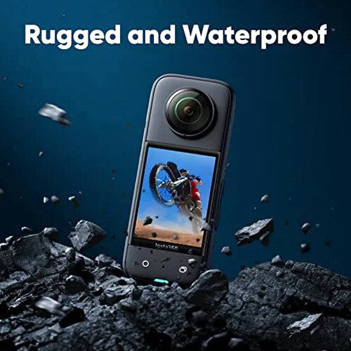 Insta360 X3 Motorcycle Kit- Waterproof 360 Action Camera with 1/2" 48MP Sensors