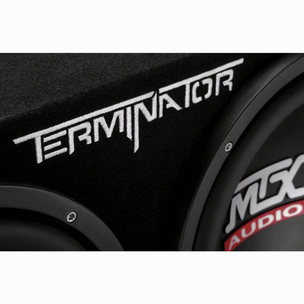 MTX TNE212D 12" Subwoofer (2 Pack) + Monoblock Amplifier (2 Pack) + Amp Wire Kit