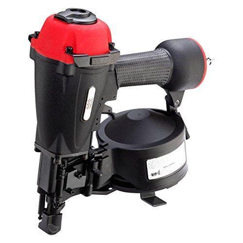 3PLUS 11 Gauge 15 Degree Coil Roofing Nailer, 3/4-Inch To 1-3/4-Inch - Black And Red