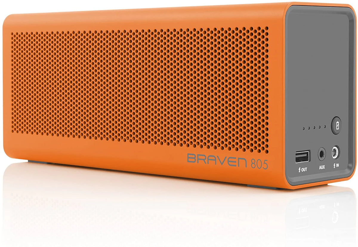 Braven 805 Portable Wireless Bluetooth Speaker - 18 Hour Playtime, 4400 mAh Power Bank
