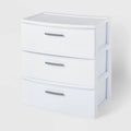 3 Drawer Wide Tower White - Brightroom