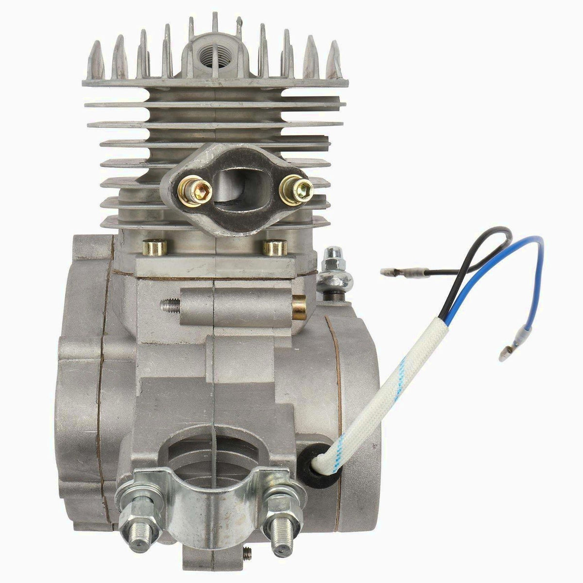 Zimtown 80cc 2 Stroke Engine Bike Motor Kit for 26′′ Bicycles, Silver White