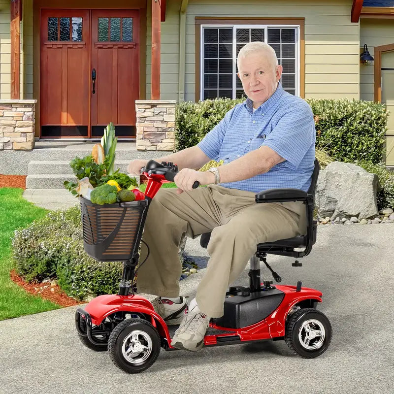 UltraLite Portable 4-Wheel Mobility Scooter - A898, 14-Mile Range