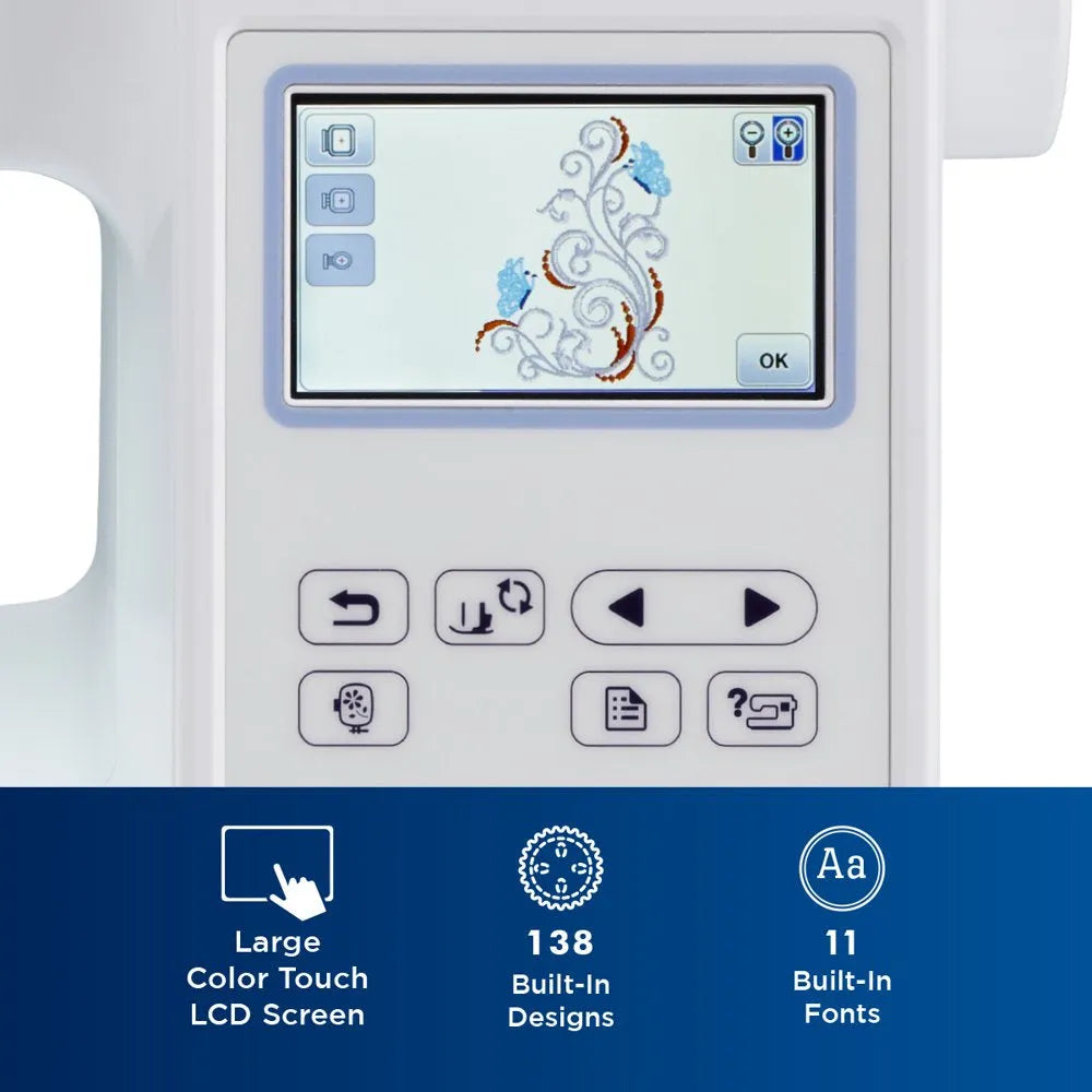 Brother Computerized Embroidery Machine With 5 in x 7 in Embroidery Area And LCD Screen - PE800