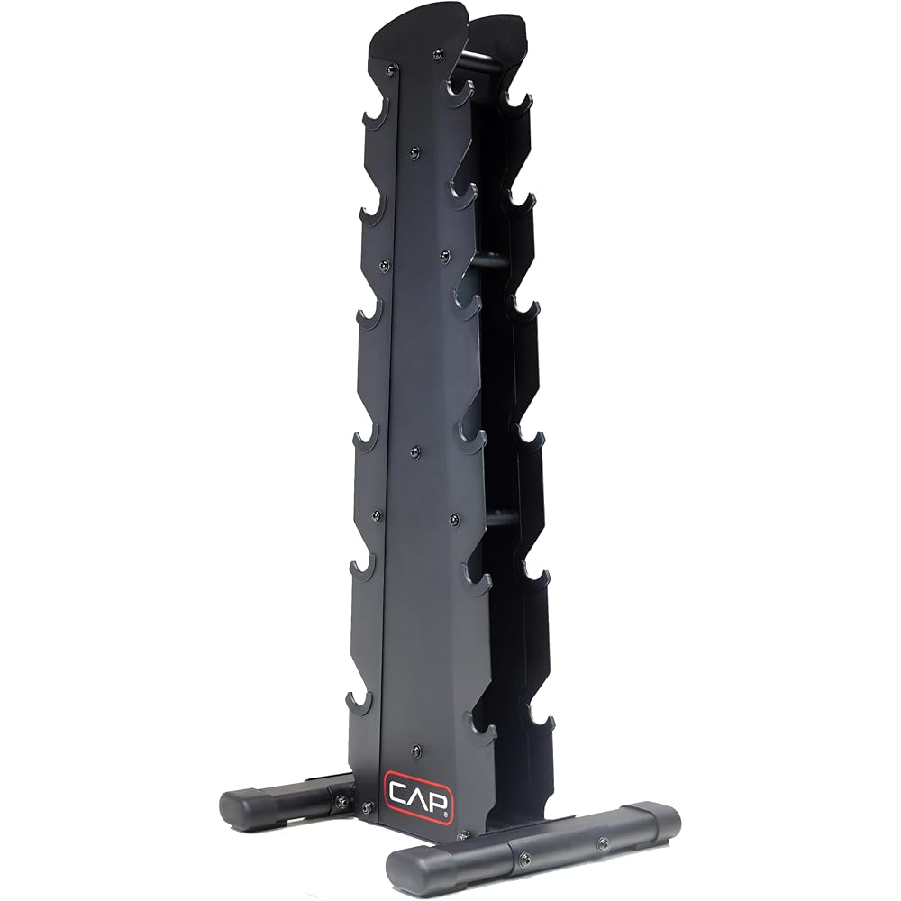CAP Barbell Dumbbell Storage Rack, Black - 6 Racks