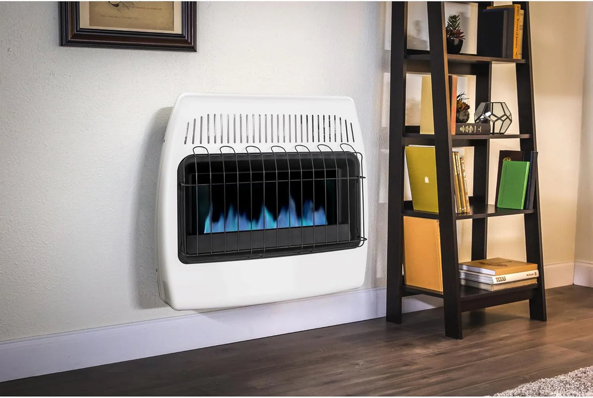 Calorie Liquid Propane Blue Flame Wall-Mounted Heater 24,000-30,000 BTU