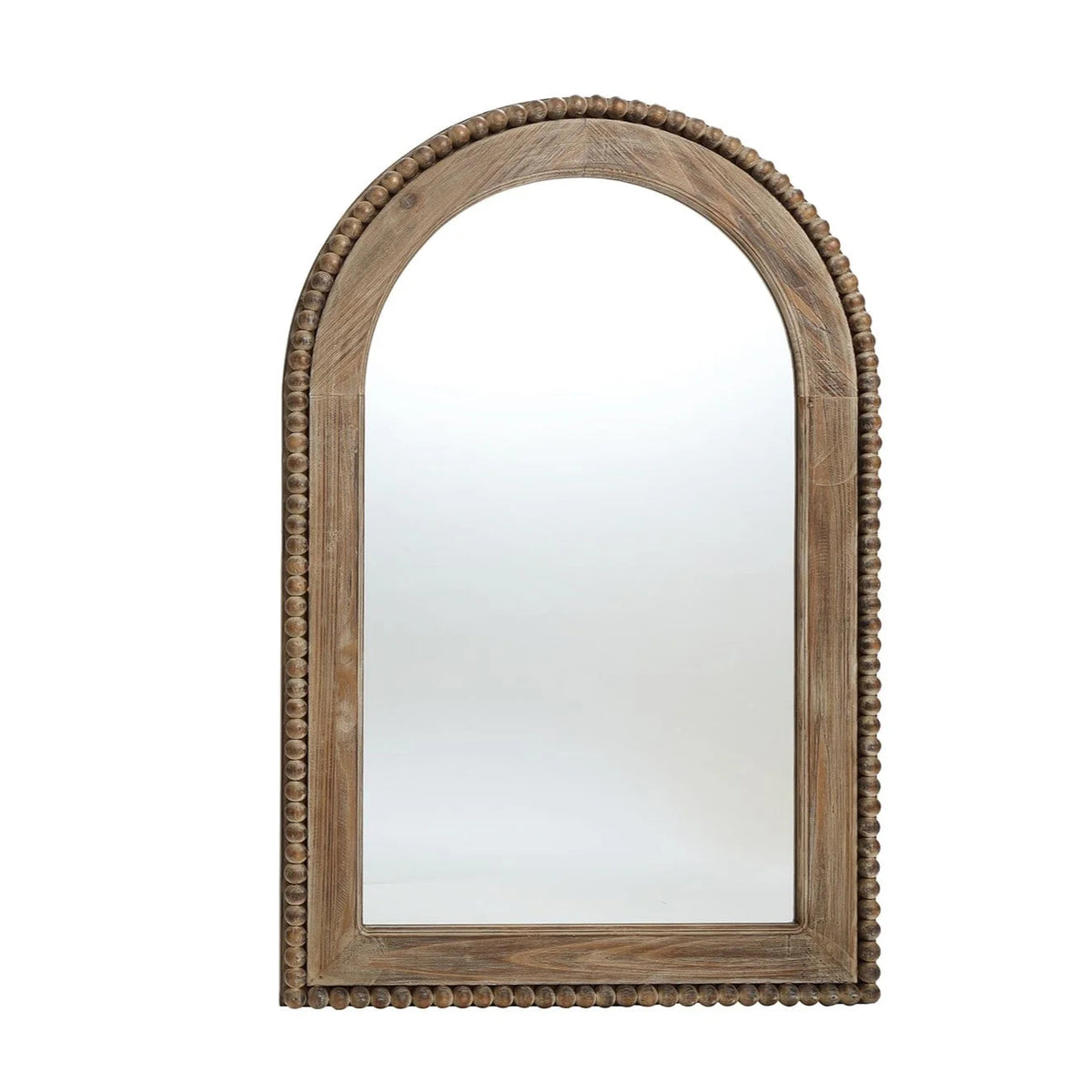 Wood Framed Arch Wall Mirror, 39.25 H x 25.87 W x 1.5 D