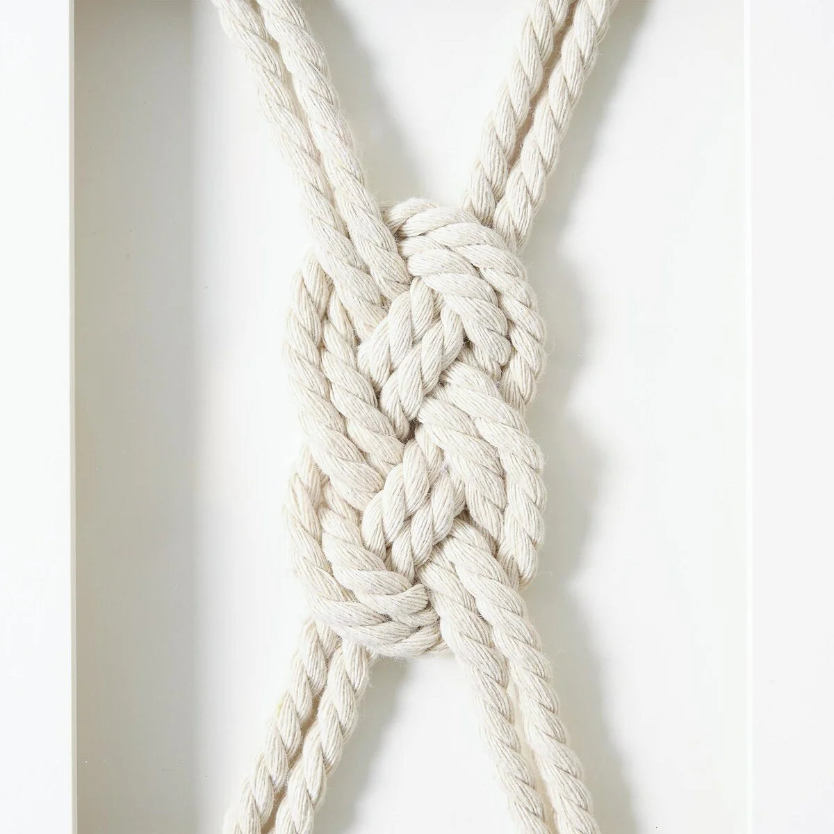 3-Piece Framed Nautical Knots Wall Decor Set, Natural Finish - 14in H x 11in L x 1.25in D