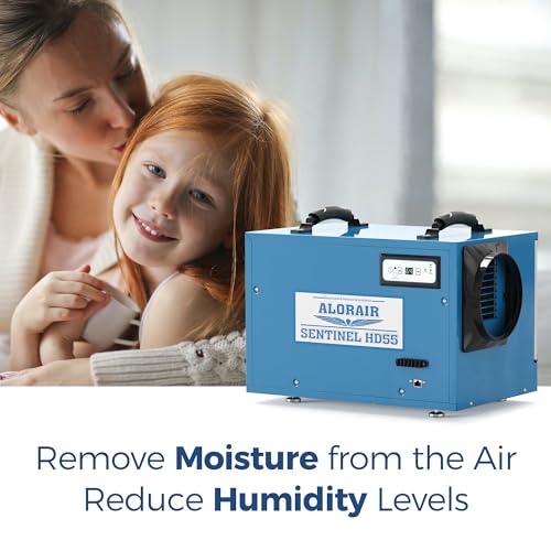 ALORAIR Commercial Dehumidifier 113 Pint, Blue, 1200 Square Feet - HD55 Blue