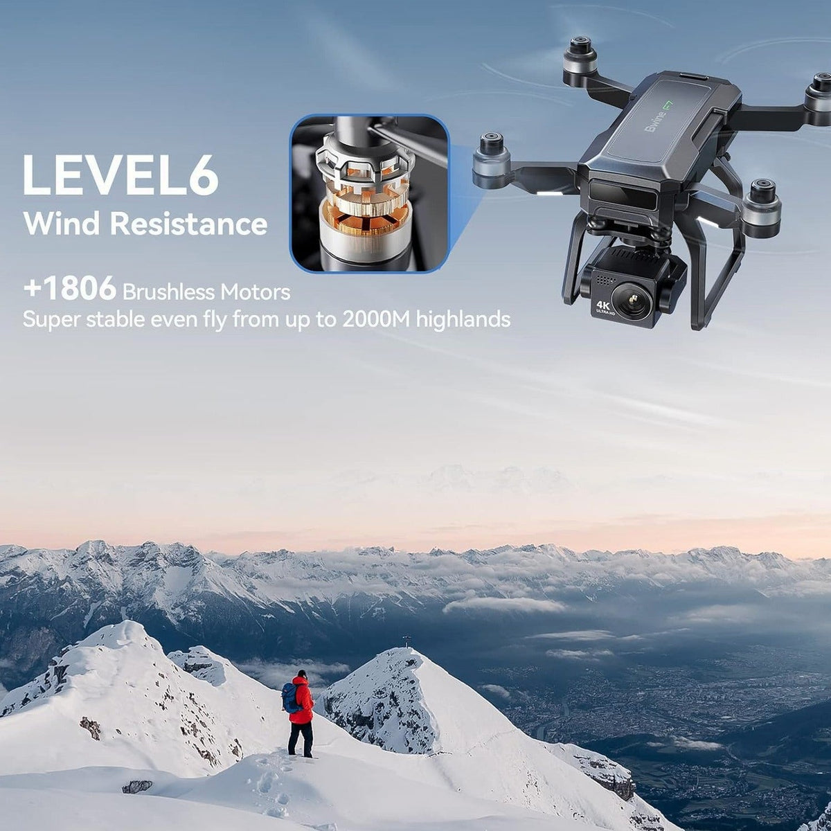 GPS Drones with Camera for Adults 4K Night Vision, 3-Aix Gimbal, 2Mile Long Range, 75Mins Flight Time Professional Drone with 3 Battery, Auto Return+Follow Me+Fly Around+Beginner Mode for Kid