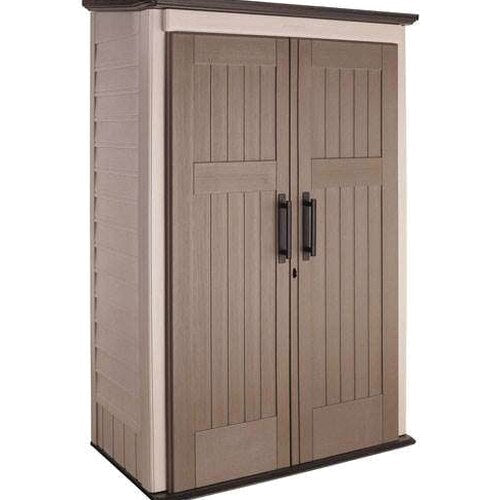 Rubbermaid Outdoor Storage Shed, 52 Cu.Ft., Weather-Resistant, Lockable Doors
