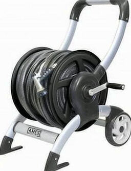 The Ames Company P-Aluminum Hose Reel Cart- Silver 200 Ft
