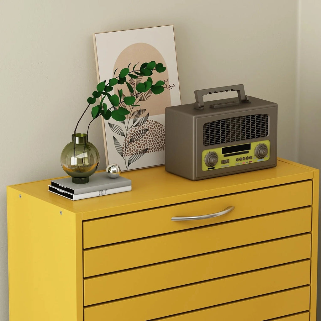 Modern Flip-Down Shoe Storage Cabinet